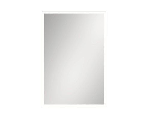 LED Spiegel ALU 65 x 100 cm silver Rechteckiger Spiegel mit Rahmen