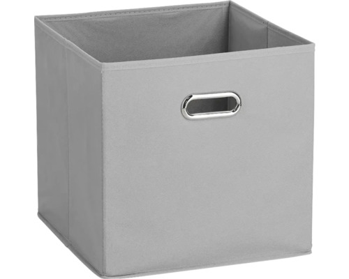 Boîte de rangement, intissé, gris 32x32x32 cm