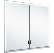 Armoire de toilette KEUCO Royal Lumos 80 x 16,5 x 73,5 cm argent 2 portes led IP 24 encastré