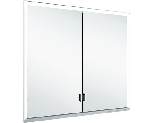 Armoire de toilette KEUCO Royal Lumos 80 x 16,5 x 73,5 cm argent 2 portes led IP 24 encastré