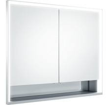 Spiegelschrank KEUCO Royal Lumos 90 x 16,5 x 73,5 cm silber 2-türig LED IP 24 Unterputz 713