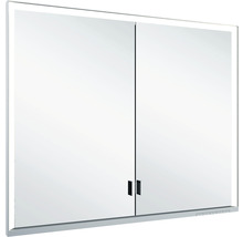 Armoire de toilette KEUCO Royal Lumos 90 x 16,5 x 73,5 cm argent 2 portes led IP 24 encastré