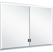 Spiegelschrank KEUCO Royal Lumos 100 x 16,5 x 73,5 cm silber 2-türig LED IP 24 Unterputz 723