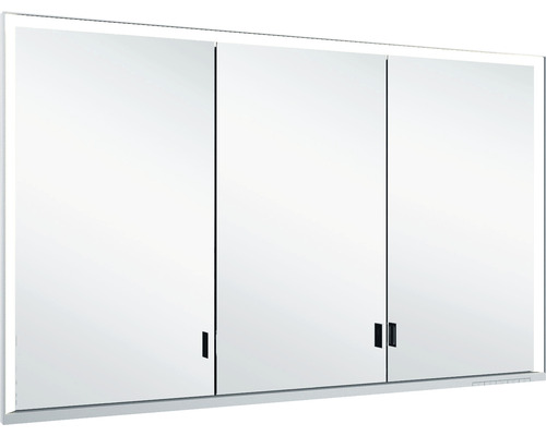 Armoire de toilette KEUCO Royal Lumos 120 x 16,5 x 73,5 cm argent 3 portes led IP 24 encastré