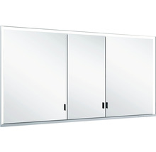 Spiegelschrank KEUCO Royal Lumos 140 x 16,5 x 73,5 cm silber 3-türig LED IP 24 Unterputz 723