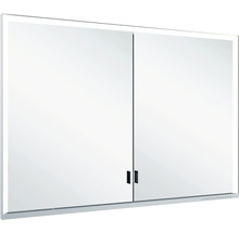 Armoire de toilette KEUCO Royal Lumos 105 x 16,5 x 73,5 cm argent 2 portes led IP 24 encastré