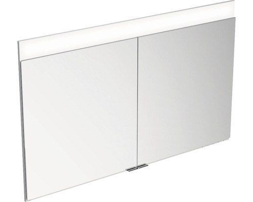 Armoire de toilette KEUCO Edition 400 106 x 15,4 x 65 cm couleur alu 2 portes LED IP 24