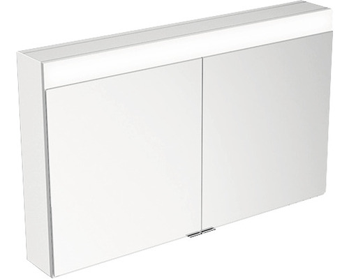 Armoire de toilette KEUCO Edition 400 106 x 16,7 x 65 cm couleur alu 2 portes LED IP 24