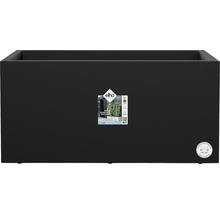 Jardinière rectangulaire avec roues intégrées pour un déplacement facile