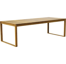 Table rectangulaire en bois avec pieds