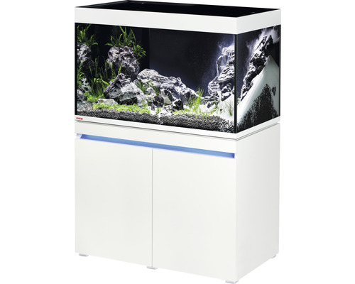 Kit complet d'aquarium EHEIM incpiria 330 avec éclairage à LED et meuble bas éclairé alpin