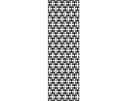 Designeinsatz GroJa Flex Oriental XL 60 x 180 cm anthrazit Dekorplatte mit geometrischem Muster