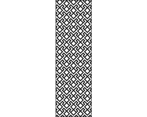Designeinsatz GroJa Flex Abstract XL 60 x 180 cm anthrazit Dekorplatte mit geometrischem Muster für den Innenbereich