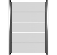 Clôture de protection visuelle avec lamelles horizontales