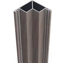 Profilé de recouvrement Osmo Alu-Cladding Rhombus 6,1 x 200 x 6,1 cm gris-marron-thumb-0