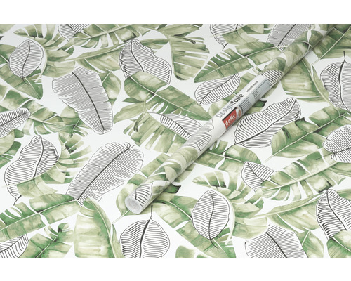 Rouleau de film décoratif avec motif de feuilles