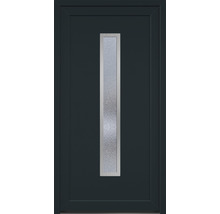 Porte d''entrée avec insert en verre rectangulaire