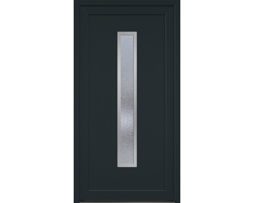 Porte d''entrée avec insert en verre rectangulaire
