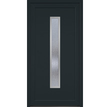 Porte d''entrée avec insert en verre allongé