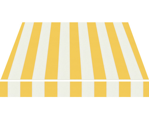 Tissu de store rayé jaune
