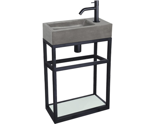 Siphon lavabo noir mat design pour salles de bain haut de gamme 