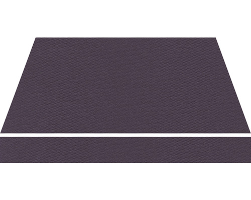 Trapezförmige Plane mit horizontalem Streifen