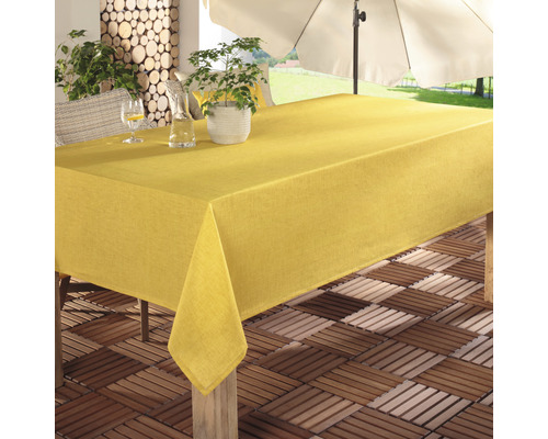 Nappe d'extérieur Palma curry 130x220 cm