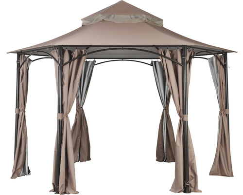 Pavillon mit Vorhängen für den Garten