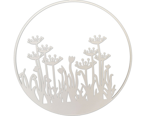 Anneau en métal Lafiora renoncule Ø 30 cm blanc