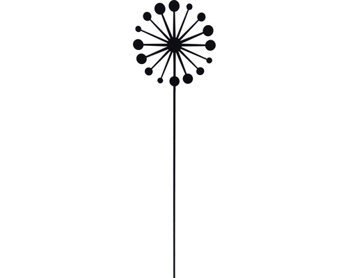 Tuteur décoratif Lafiora fleur version 1 h 60 cm noir
