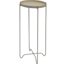 Table d''appoint en métal avec plateau rond