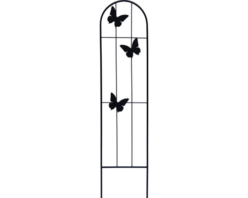 Treillis Lafiora papillon en métal 20 x 90 cm noir