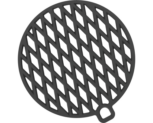 Grille de barbecue ronde à motif losanges