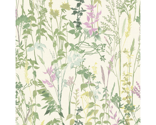 Papier peint intissé 10258-05 Casual Chique feuilles crème Papier peint avec motif de plantes