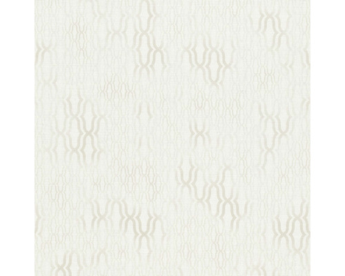 Papier peint intissé 10259-01 Casual Chique aspect effet blanc Papier peint avec motif répétitif