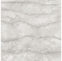 Nahaufnahme einer weißen Tapete mit wellenförmiger Struktur