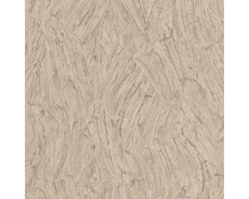 Papier peint intissé 10301-11 Focus aspect papier ingrain marron Papier peint avec structure d''enduit