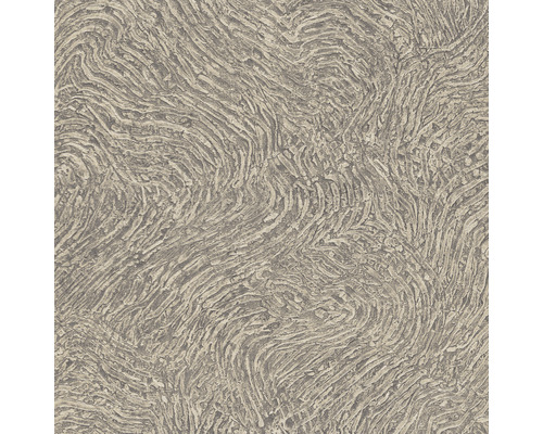 Papier peint intissé 10303-37 Focus aspect effet marron Papier peint avec motif linéaire abstrait