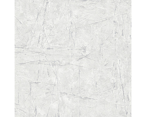 Papier peint intissé 10315-31 Focus aspect pierre gris Papier peint structuré blanc avec motif linéaire