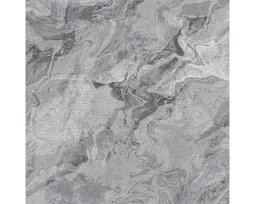 Papier peint intissé 10318-47 Evolution abstrait anthracite Carrelage gris aspect marbre pour mur et sol