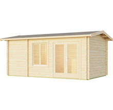 Holzgartenhaus mit Fenster und Doppeltür