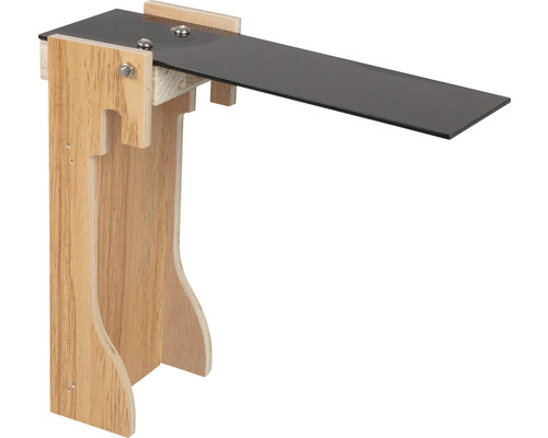 Holz- und Metall Vogelhaus Anflugbrett