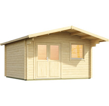 Gartenhaus Outdoor Life Spiekeroog 1 inkl. Vordach, Fußboden 446 x 530 cm natur