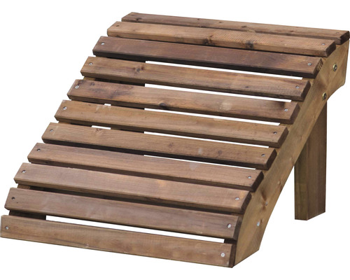 Pieds de support pour chaise relax Single en bois 55 x 55 x 38 cm bois marron