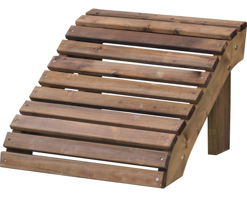 Pieds de support pour chaise relax Single en bois 55 x 55 x 38 cm bois marron Repose-pieds en bois pour l''extérieur