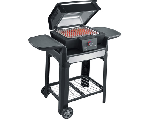 Grill électrique avec étagères et roulettes