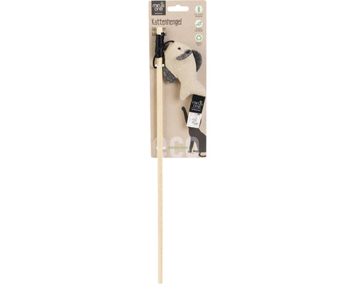 Katzenspielzeug Angel mit Fischanhänger