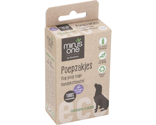 Emballage de sacs à déjections canines parfumés à la lavande