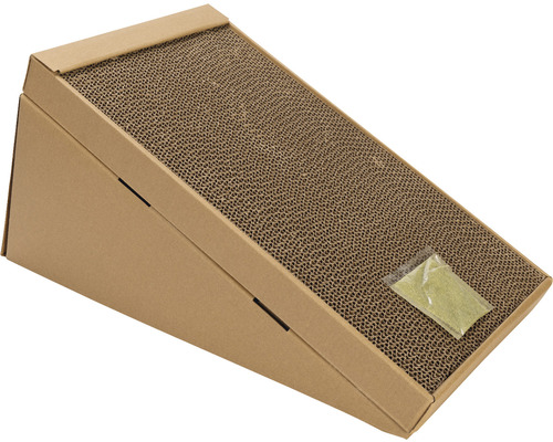 Planche à gratter pour chat beeztees Minus one rampe pour chat carton marron 49 x 25 x 24 cm