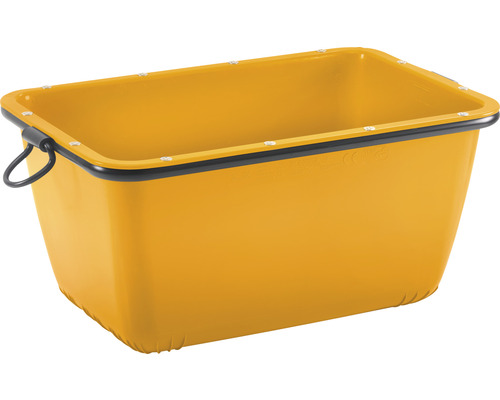 Fertigmörtelbehälter kranbar mit beschichtetem Rohrrahmen gelb 990 x 665 x 490 mm 200 l